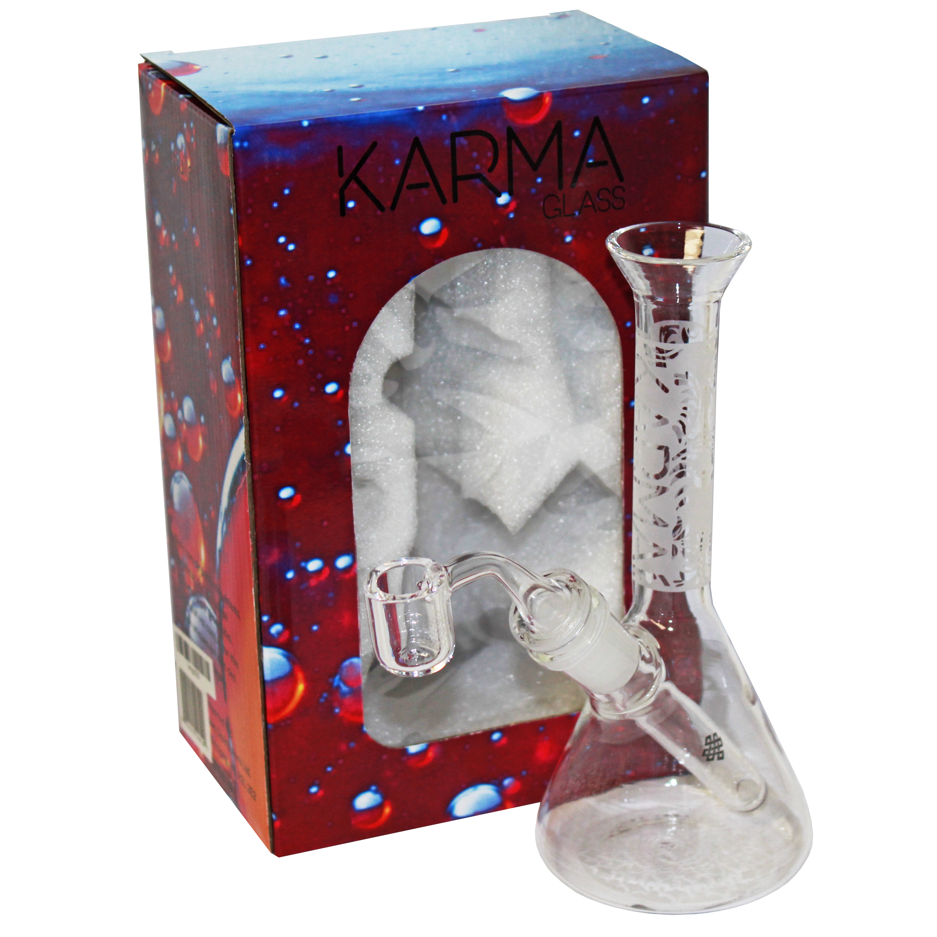 Glass Dab Rig Karma 7" Sandblasted Beaker