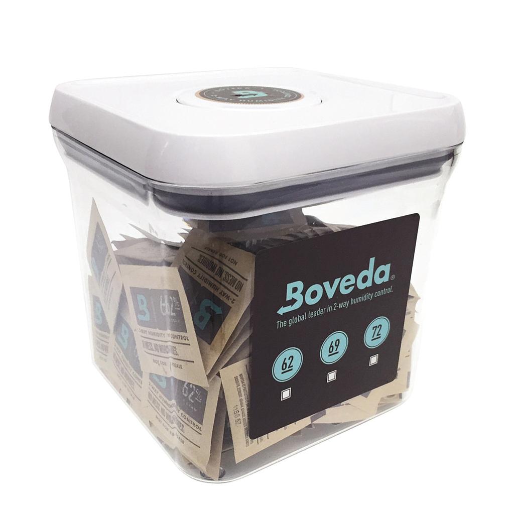 KIT: Boveda 2.4QT OXO Container + 80 x 62% 4 Gram Pack