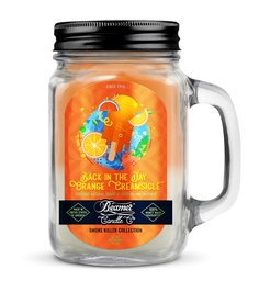 [skh1003] Candle Beamer Smoke Killer Collection Back in the Day Orange Creamsicle Large Glass Mason Jar 12oz