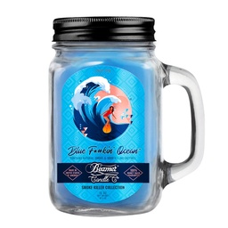 [skh1004] Candle Beamer Smoke Killer Collection Blue F*#kin' Ocean Large Glass Mason Jar 12oz