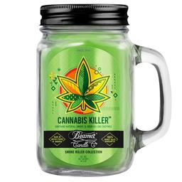 [skh1009] Candle Beamer Smoke Killer Collection Cannabis Killer Large Glass Mason Jar 12oz