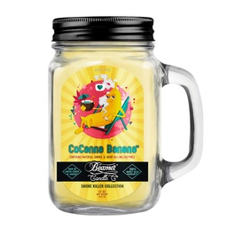[skh1012] Candle Beamer Smoke Killer Collection CoCanna Banana Large Glass Mason Jar 12oz