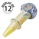 Glass Pipe Genuine Pipe Co 3" Fumed Corkscrew - Display/12