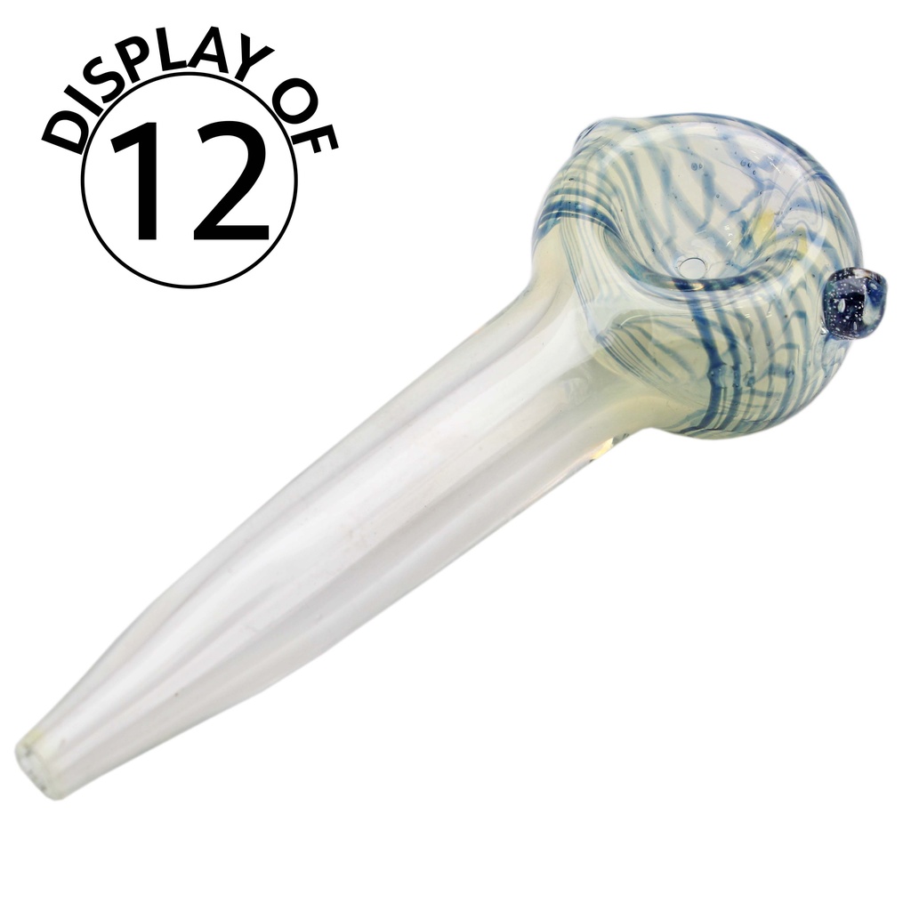 Glass Pipe Genuine Pipe Co 3" Fumed Straight - Display/12