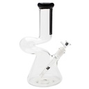 Glass Bong BoroSci 12" Loop Beaker Black