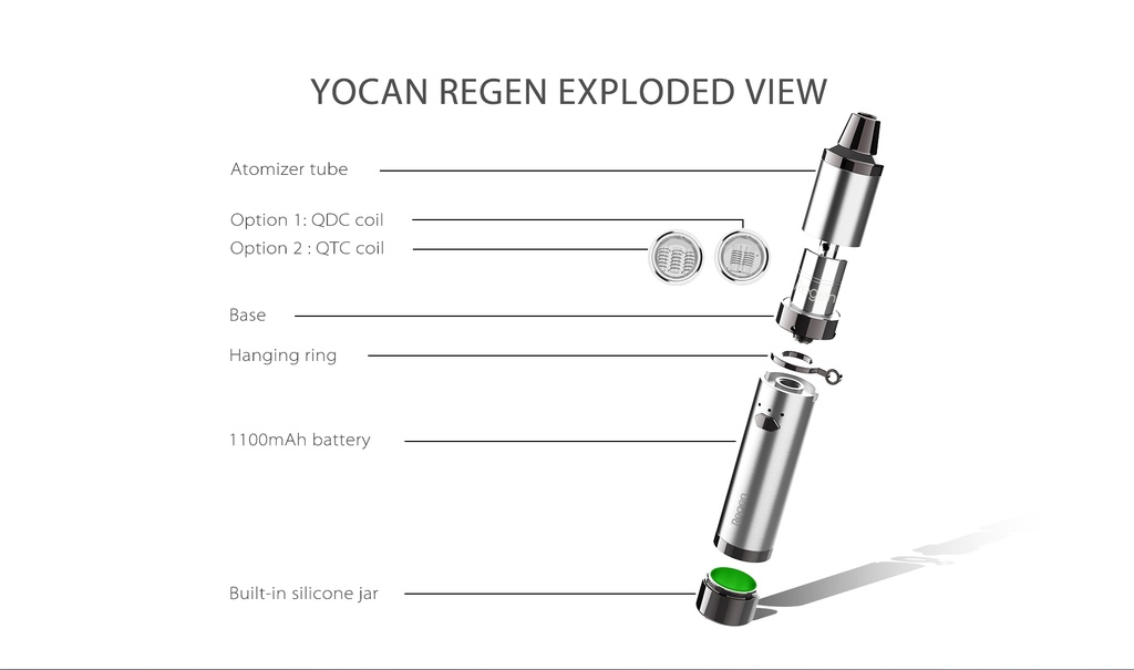 Cannabis Vaporizer - Yocan Regen Triple Coil Pen