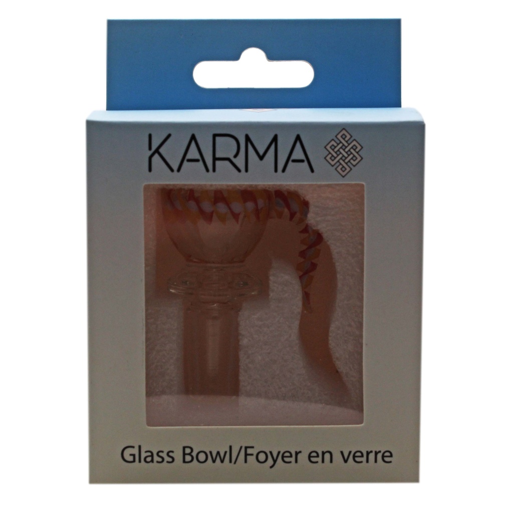 Glass Bowl Karma 14mm Reversal With Hook Pull