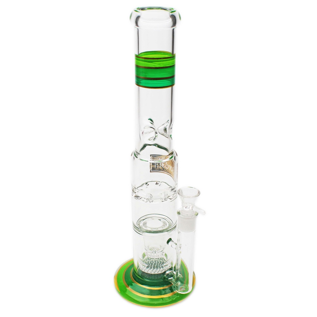 BoroSci 16" Double Inversion to Turbine Perc Bong