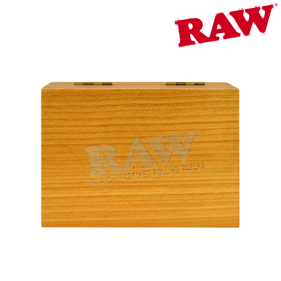 Raw Naturawl Lockable Teakwood Smoker's Box