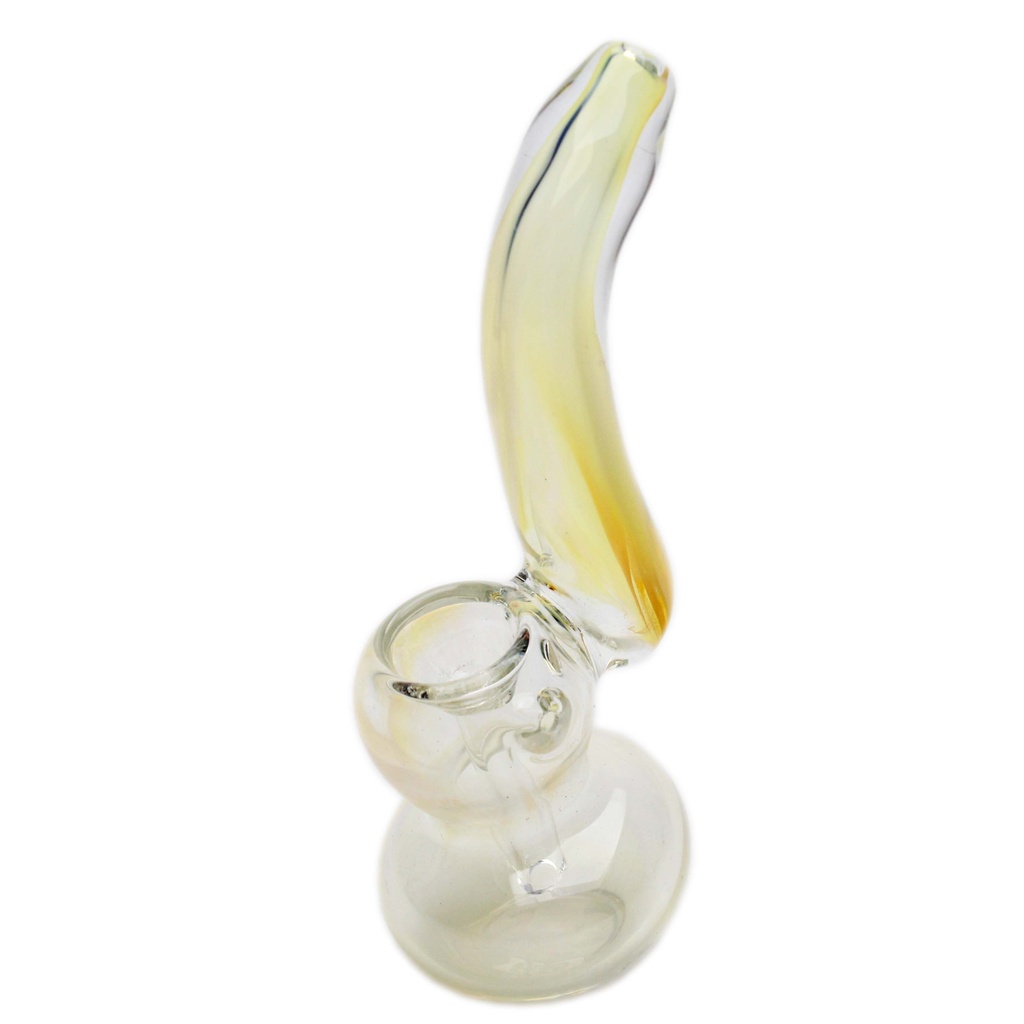 Glass Bubbler Genuine Pipe Co Mini Stand Up Bubbler Clear