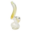 Glass Bubbler Genuine Pipe Co Mini Stand Up Bubbler Clear