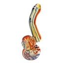 Glass Bubbler Genuine Pipe Co Mini Stand Up Bubbler Swirl