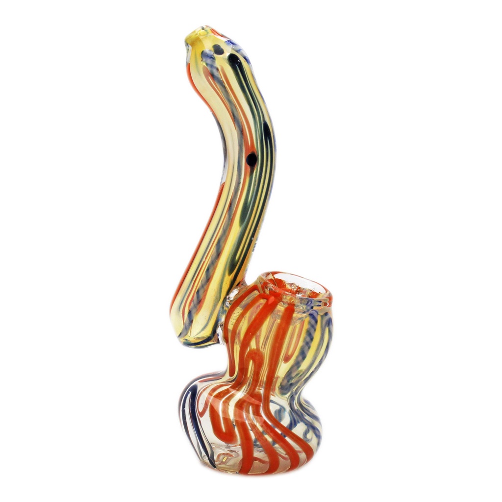 Glass Bubbler Genuine Pipe Co Mini Stand Up Bubbler Swirl