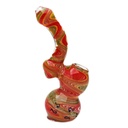 Glass Bubbler Genuine Pipe Co Reversal Stand Up Bubbler Rasta