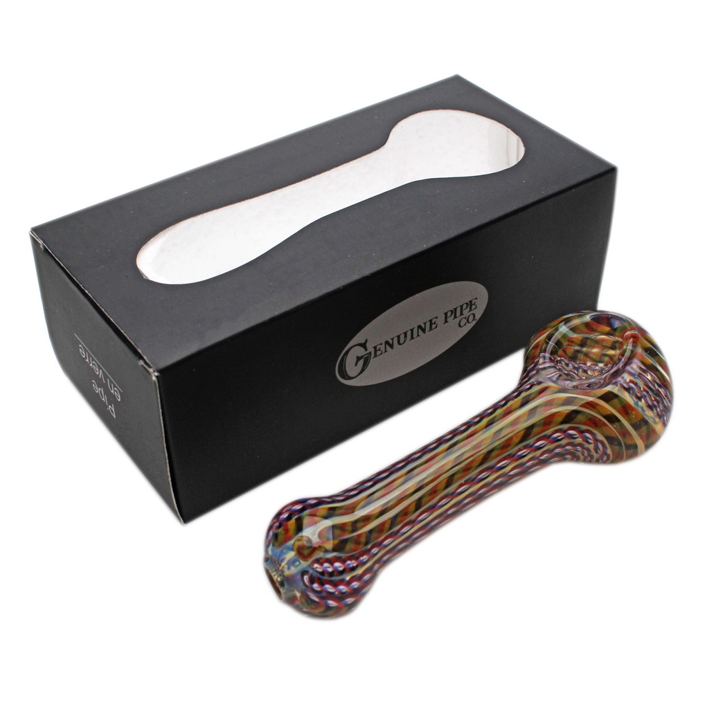 Glass Pipe Genuine Pipe Co 4" Dotted Raked - Display/12