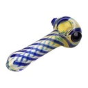 Glass Pipe Genuine Pipe Co 4" Fumed Striped - Display/12