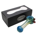 Glass Pipe Genuine Pipe Co 4" Fumed and Tipped - Display/12