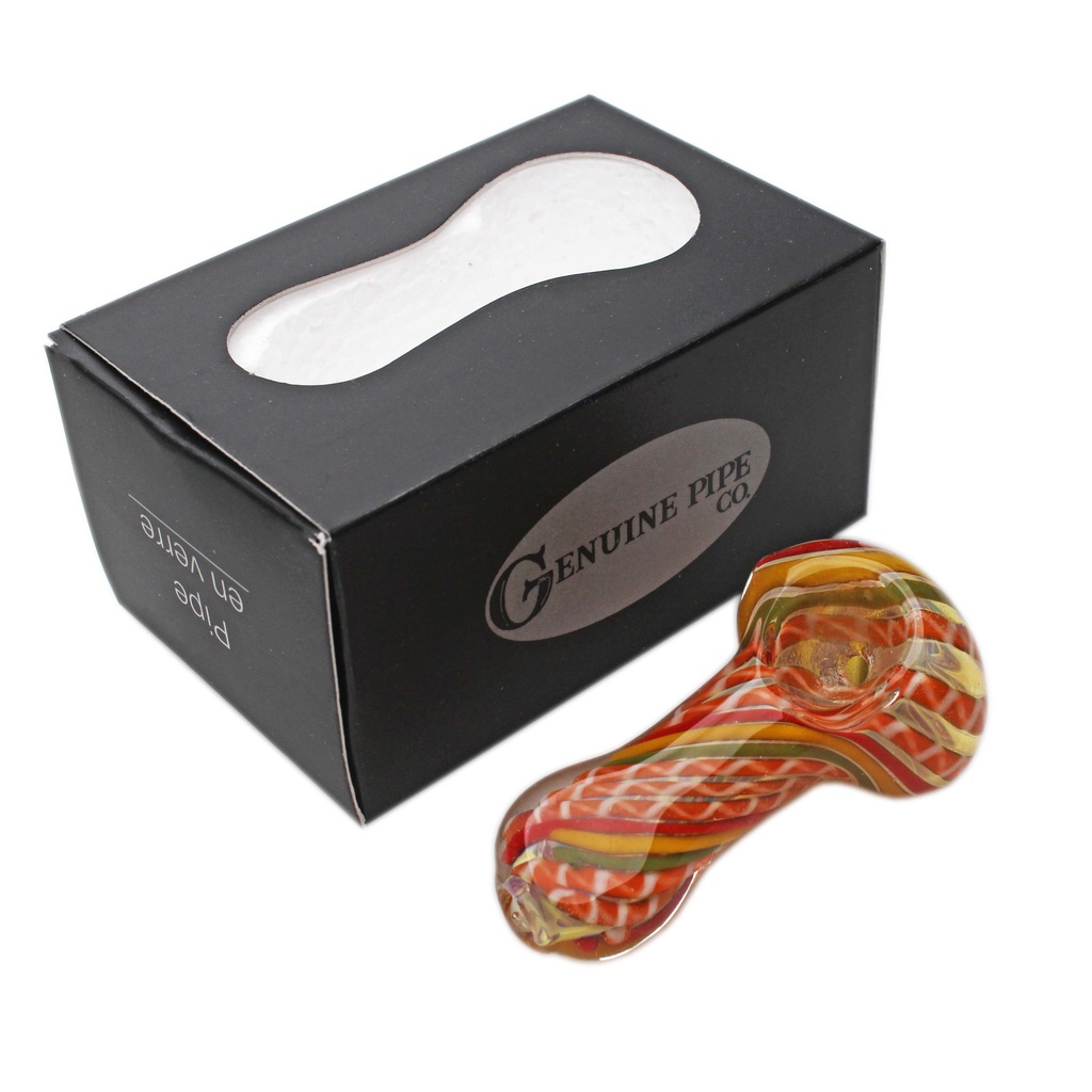 Glass Pipe Genuine Pipe Co 2.5" Rasta - Display/12