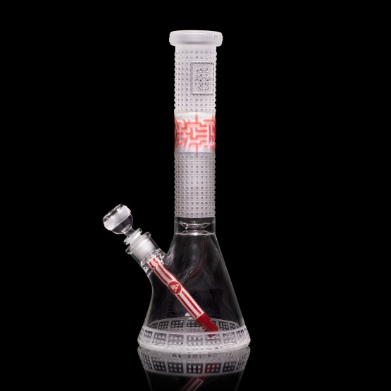 Glass Bong - Milkyway 14" 9mm Bio-Grid Beaker