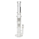 BoroSci 22" Triple Perk Double Tree, Honeycomb Bong