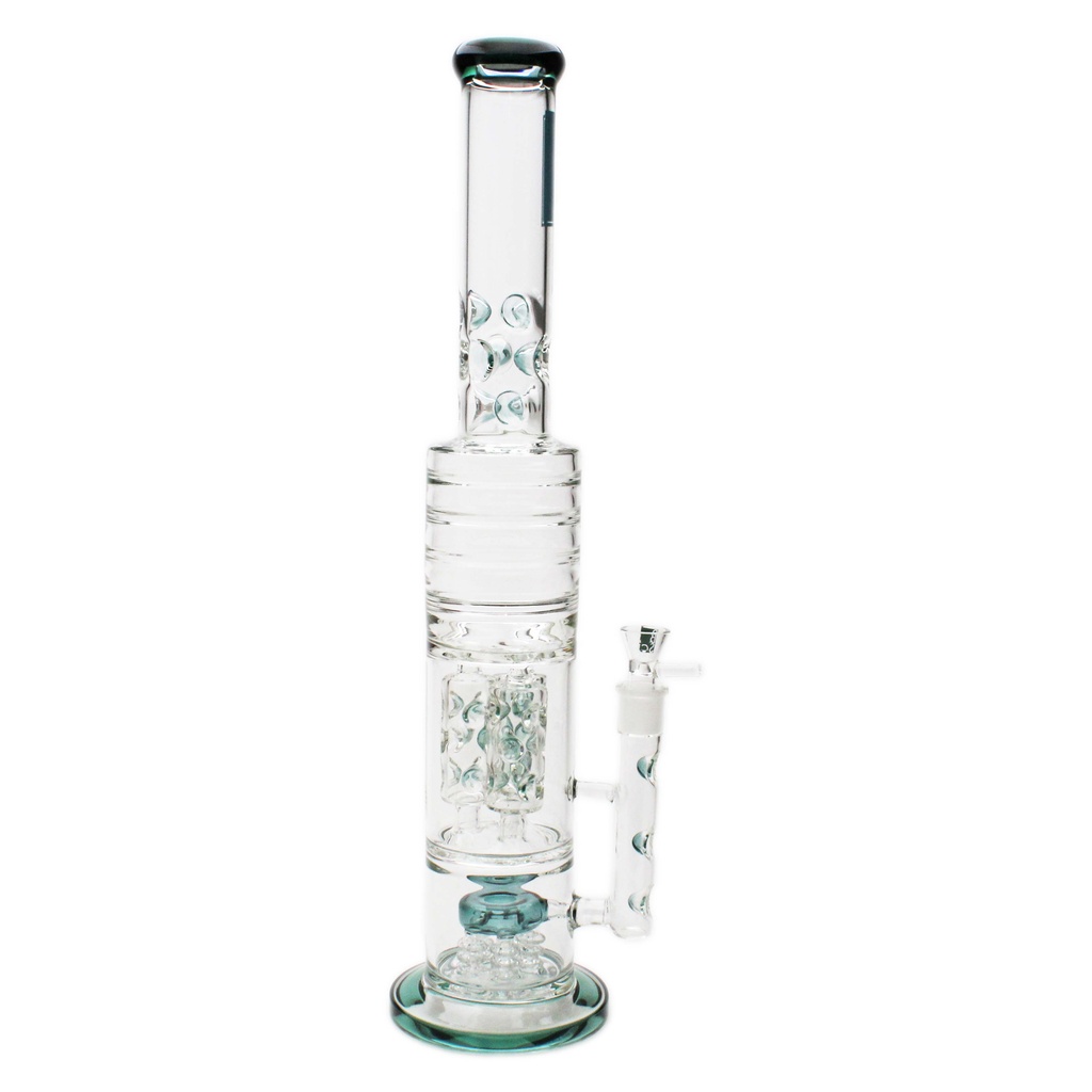 BoroSci 22" Double Cluster Barz Perc Bong