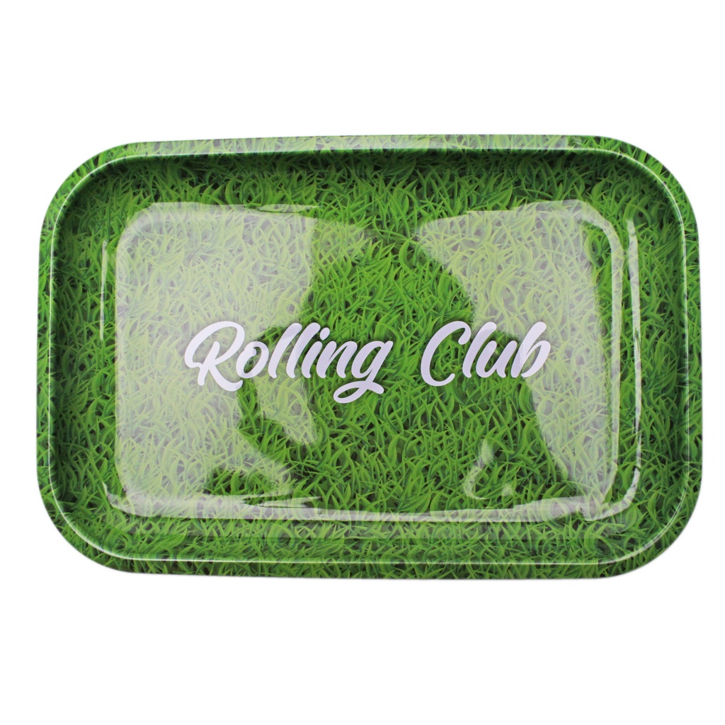 Rolling Club Metal Rolling Tray - Medium - Grass