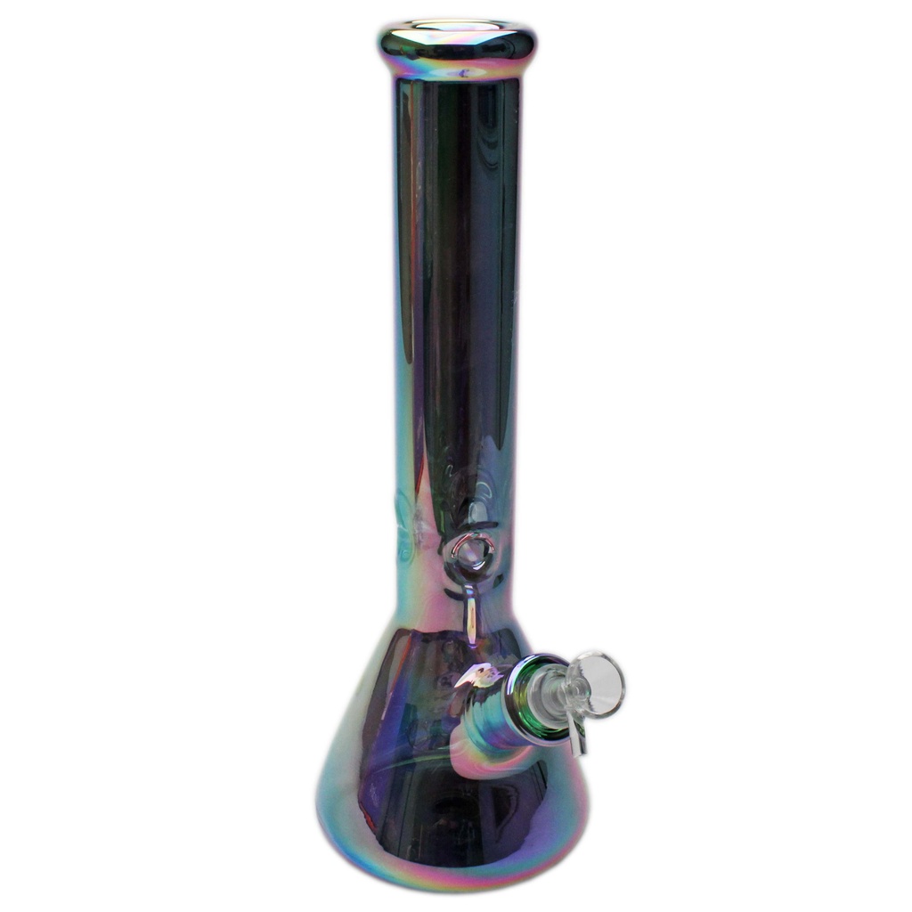 Glass Bong Karma 14" Platinum Rainbow 7mm Beaker