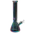 Glass Bong Karma 14" Platinum Rainbow 7mm Beaker