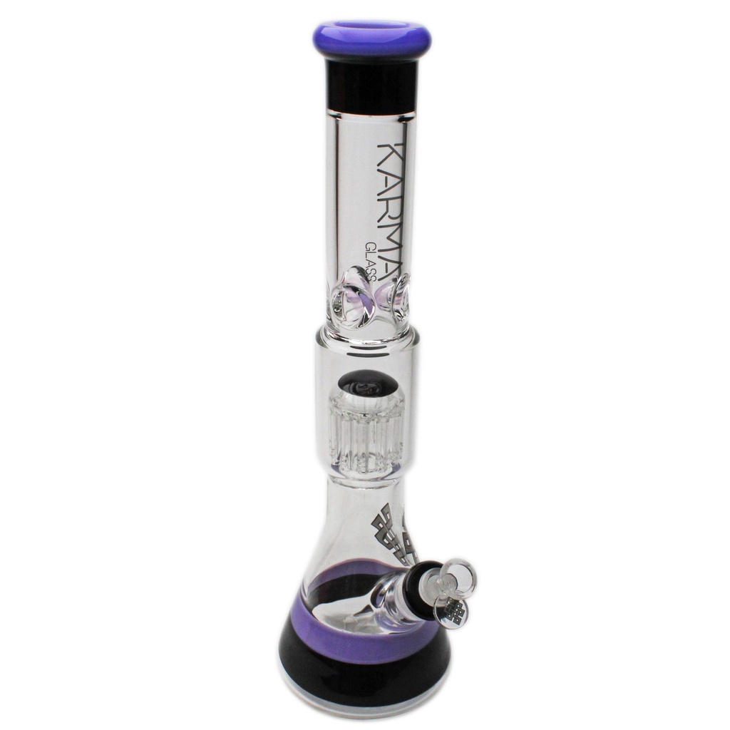 Glass Bong Karma 17" Tree Purps