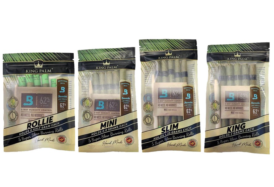 King Palm Pre-Roll Pouch King Size - 5 per pack - Box of 15