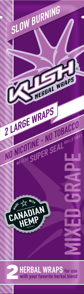 Hemp Wrap Kush Cones Grape Box Of 15