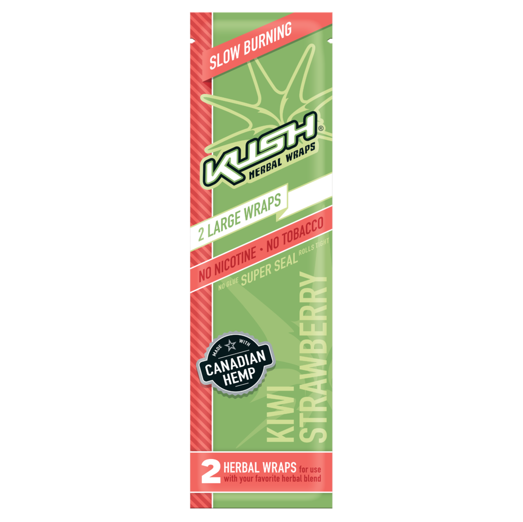 Hemp Wrap Kush Kiwi Strawberry Box of 25