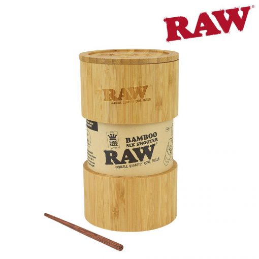 Raw Bamboo Six Shooter Kingsize
