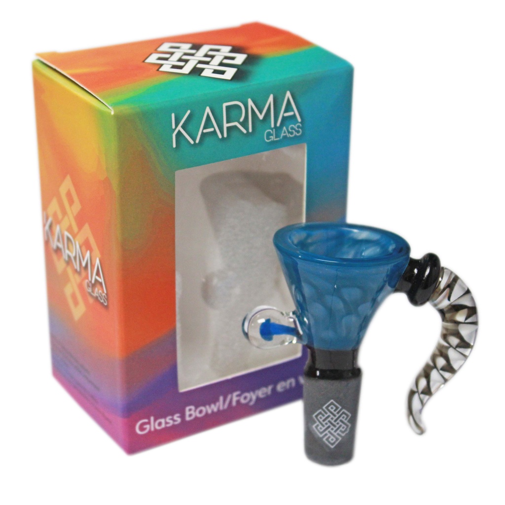 Glass Bowl Karma 14mm Honeycomb, Black Joint