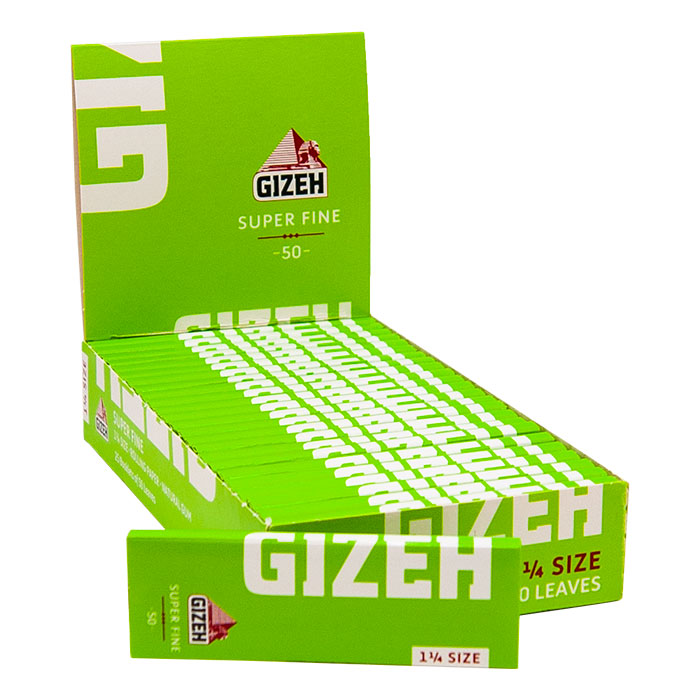 GIZEH 1 1/4 Size Super Fine Box of 25