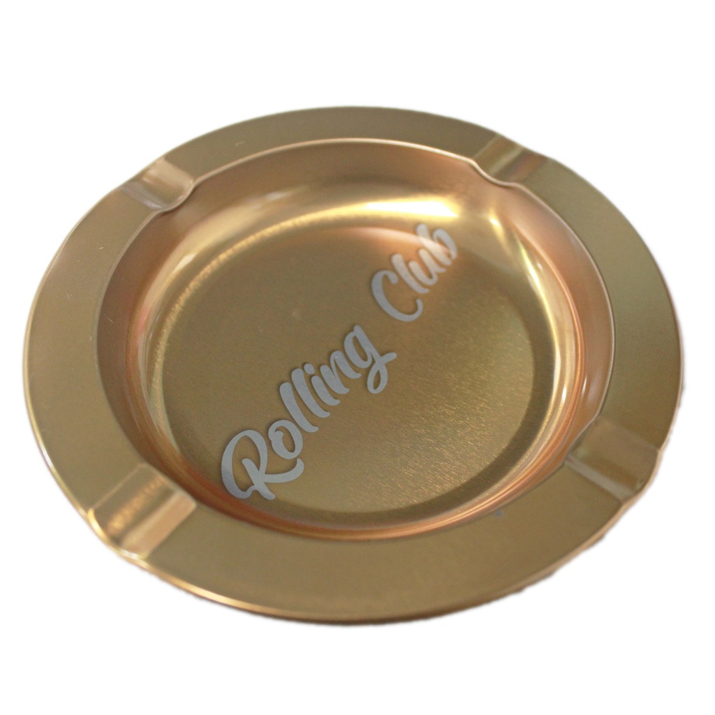 Rolling Club Metal Ashtray - Small - Gold