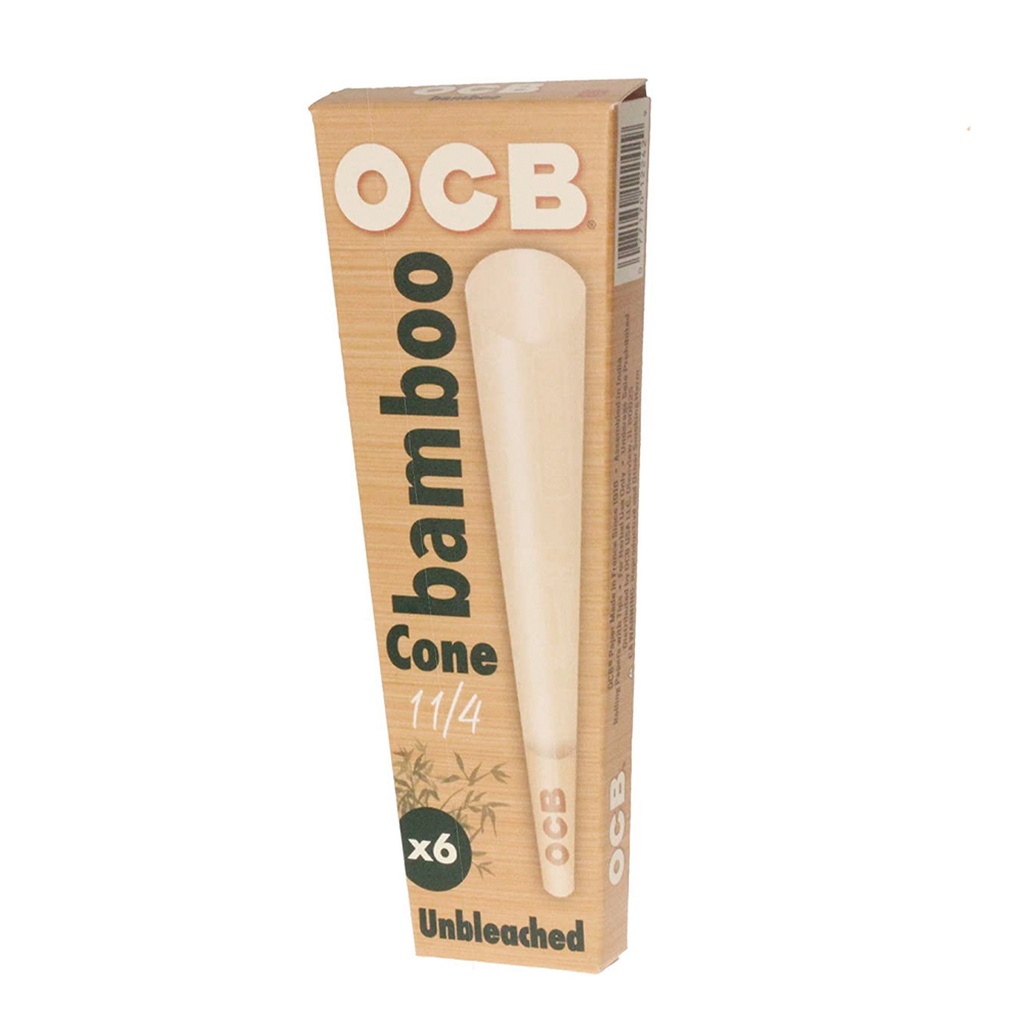 Rolling Papers OCB Bamboo Cones 1.25 - 6 Pack - Box of 32