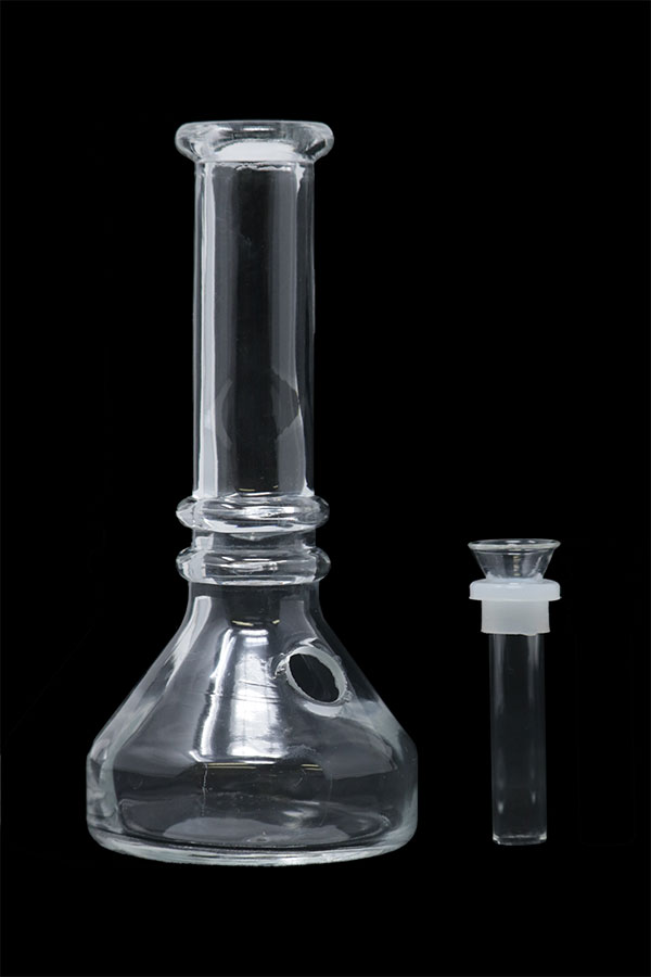 Glass Bong - Blueberry -  6"- Mini Beaker Bong 