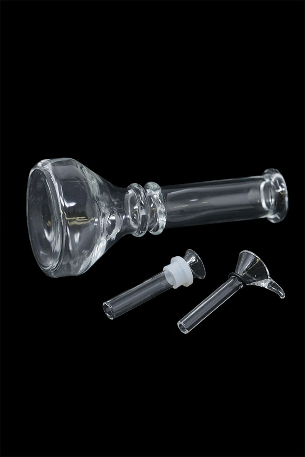 Glass Bong - Blueberry -  6"- Mini Beaker Bong 