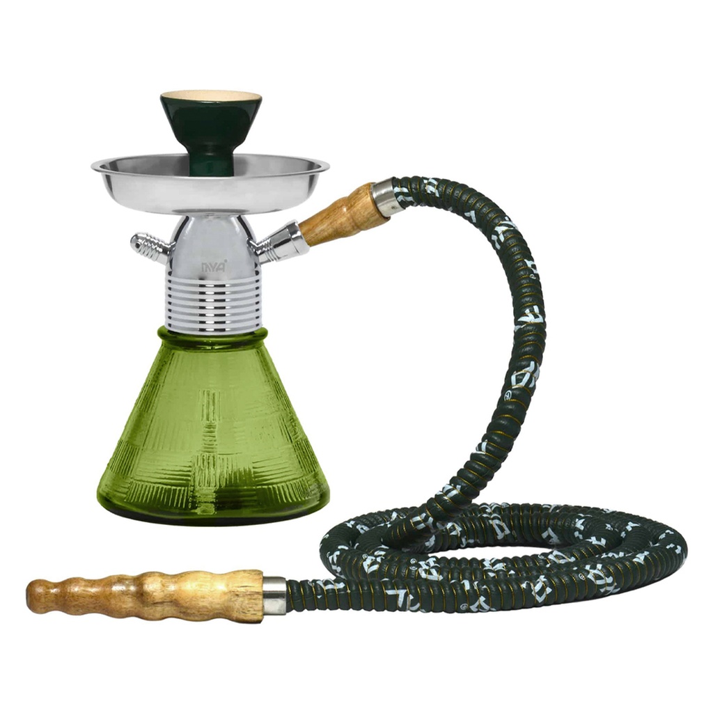 MYA Petite 8" Hose Hookah Chrome Set in Box - Assorted Colours