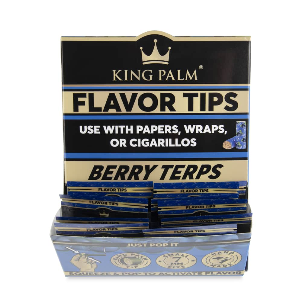 King Palm Corn Husk Filter - Berry Terp - Box of 50