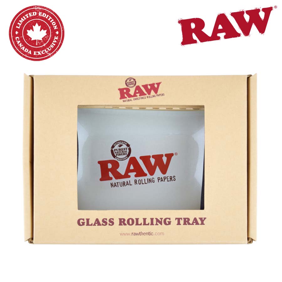 Raw Frosted Glass Rolling Tray Mini 