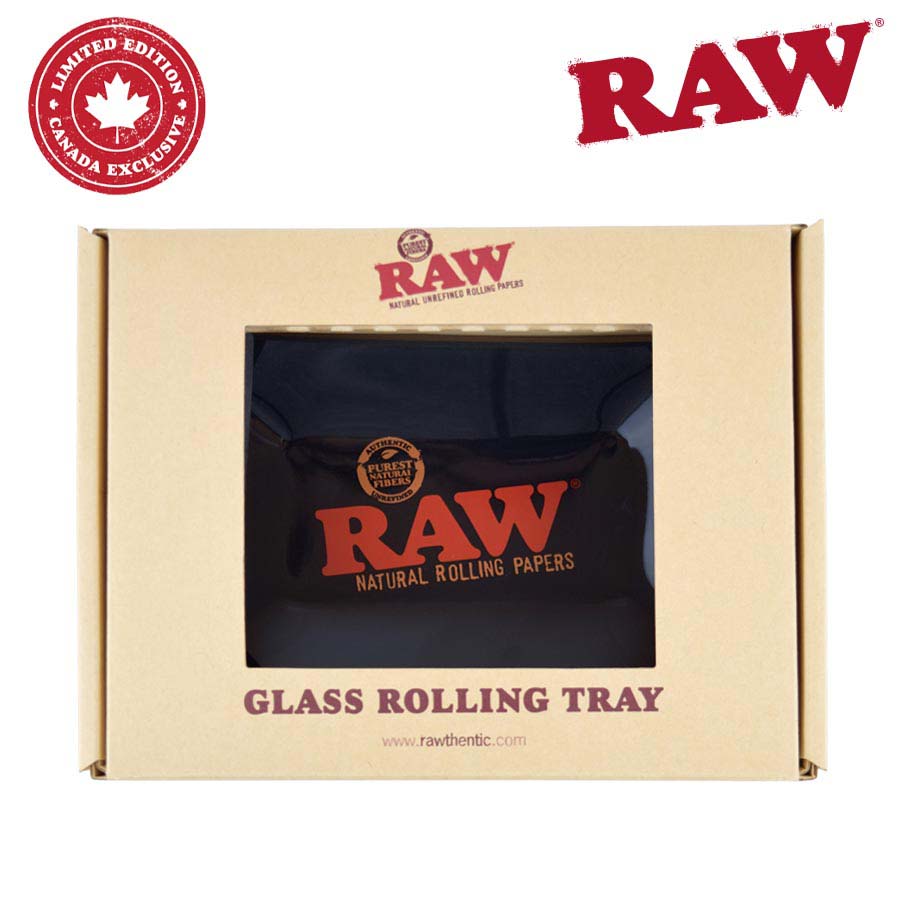 Raw Black Glass Rolling Tray Mini