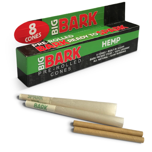 BigBark HEMP Pre-Roll - 8 per pack - Display of 24