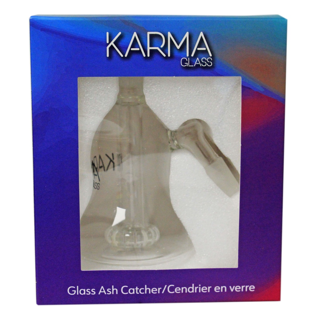 Glass Ash Catcher Karma Glass 14mm 45deg Circ