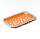 Zig Zag Metal Rolling Tray - Small - Orange