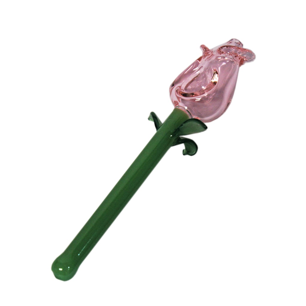 Glass Pipe BoroSci Pink Rose Pipe