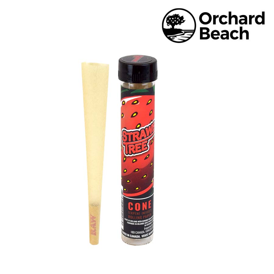 Rolling Cone Raw Orchard Beach Terpene Infused Strawberry Tree Box of 12