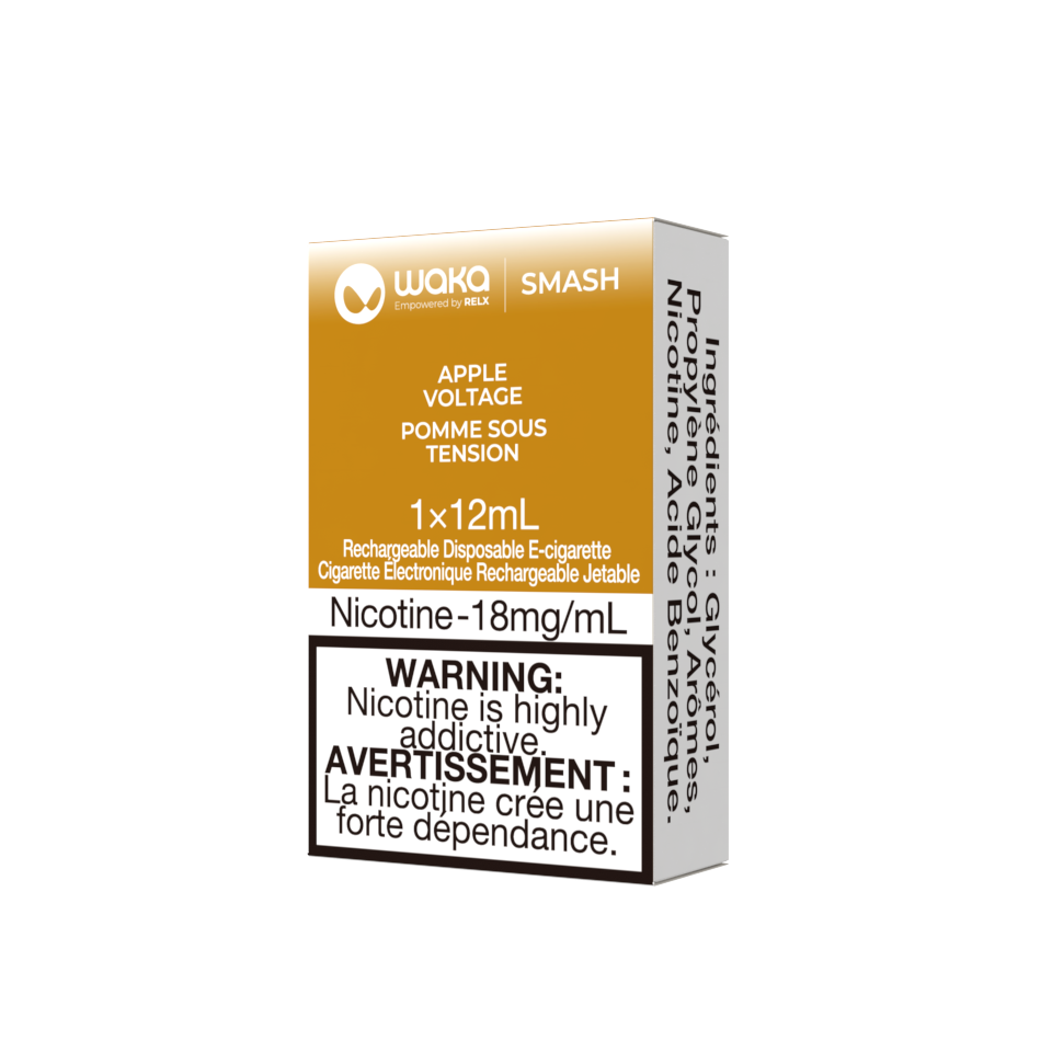 *EXCISED* Disposable Vape Waka Smash 6000 Puff Apple Surge Box of 10