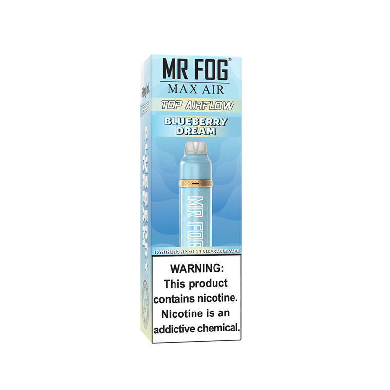 *EXCISED* Mr Fog Max Air Disposable Vape Blueberry Dream 2500 Puffs Box Of 10
